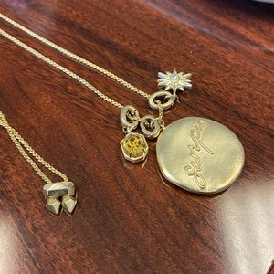 Kendra Scott 14K Gold Plated Zodiac Charm Necklace in Citrine-Scorpio